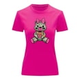thumbnail image 3 of Playera Blusa De Osita Con Dolares Ropa De Mujer Juvenil Oso Dinero Color Fucsia Talla Grande Marca Emil SaEs, 3 of 4