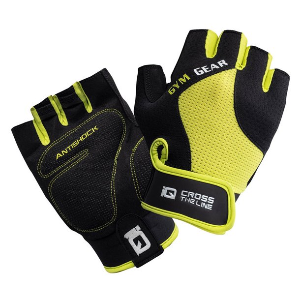 IQ - Guantes sin Dedos Demon para Hombre (Lima Golpe, Negro)