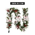 thumbnail image 6 of Acekid 9 Ft Pre-lit Christmas Rattan Weave Garland with 40 LED Lights, 6 of 9