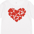 thumbnail image 4 of Inktastic Love, Hearts, Red Hearts, Valentine's Day Girls Long Sleeve Toddler T-Shirt, 4 of 5