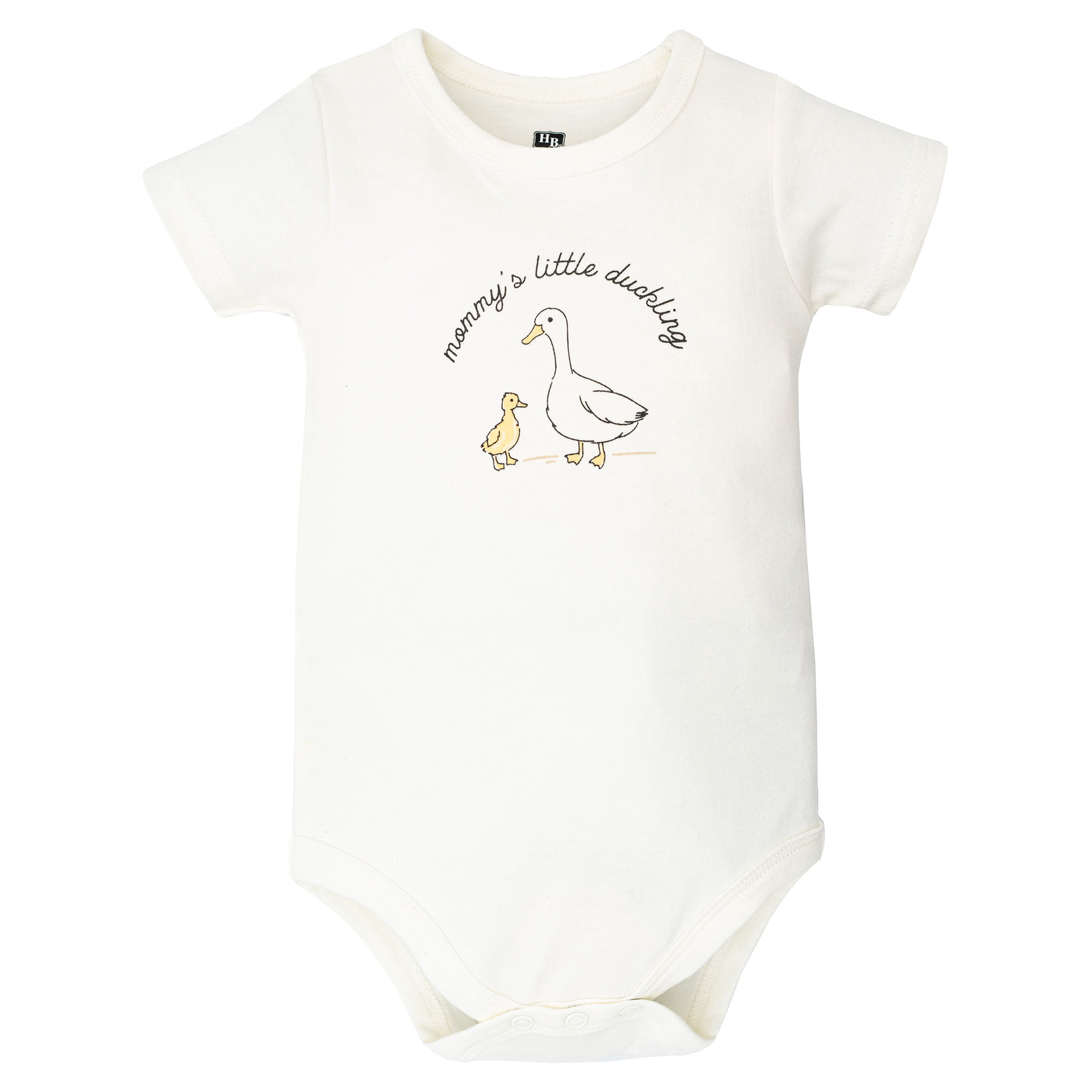 Hudson Baby Boy Cotton Bodysuit, Shorts and Shoe Set, Little Duckling, 9-12 Months