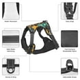 thumbnail image 3 of Vsdgher Robot and Monsters Pattern Dog Harness,No Pull Pet Harness with Soft Padded Handle,Adjustable Reflective Vest with 2 Buckles,4 Slide Buckles,S-XL X-Large, 3 of 5