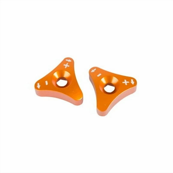 Billet WP Fork Adjuster Knobs Orange for Beta 450 RR 2013-2014