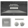 thumbnail image 3 of Piso Para Gimnasio Tapete Pesas Uso Rudo Gym 6 Piezas Xtellar gris, 3 of 4