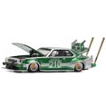 thumbnail image 2 of Skyline C210 Kaido Racer "Bosozoku Style" RHD (Right Hand Drive) #210 Green and Silver 1/64 Diecast Model Car by Pop Race, 2 of 6