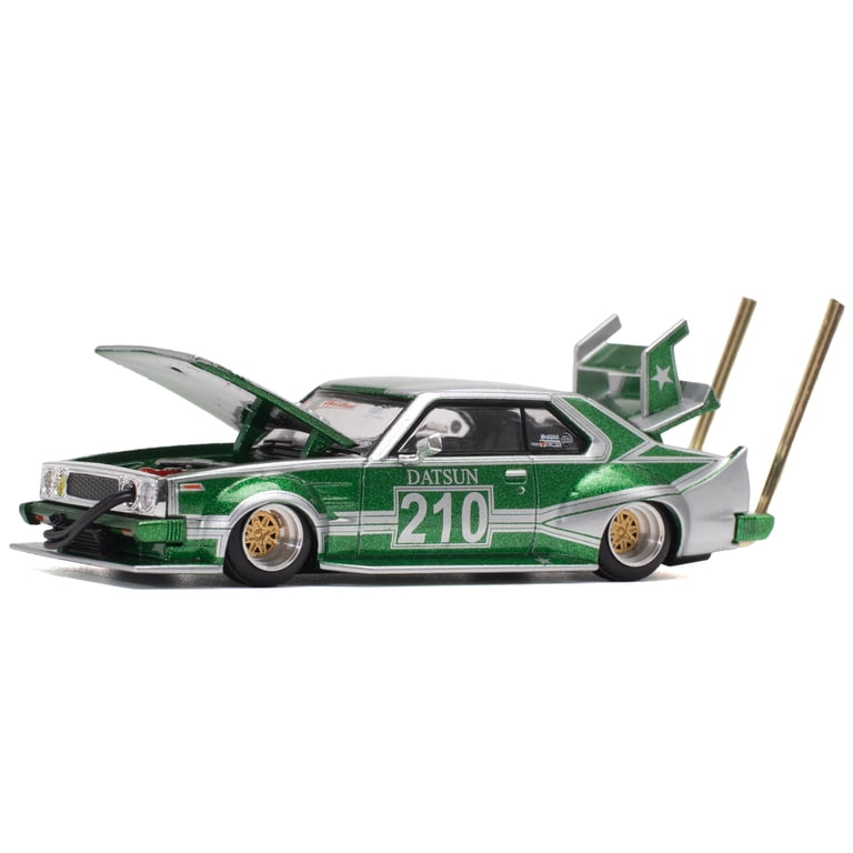 POP RACE 1/64 スカイライン ジャパン C210 暴走族スタイル 緑 Skyline C210 Kaido Racer 