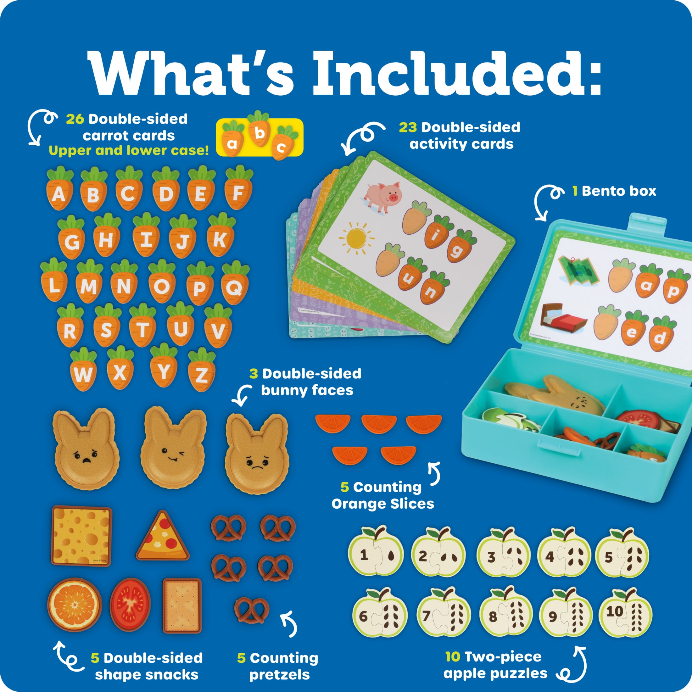 Learning Resources Let's Go Bento! Learning Activity Set, Preschool Learning Activities, Fine Motor Skills , Ages 3+