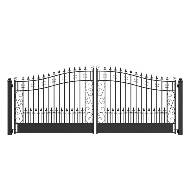 ALEKO Steel Venice Style Black 16 x 6 feet Driveway Gate