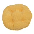 thumbnail image 3 of Cojín redondo de 40 cm Zulema Cojín de suelo Cojín decorativo para sofá Amarillo Funda de cojín de asiento de silla, 3 of 5