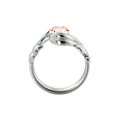 thumbnail image 4 of 2.00 Carat natural peach/pink VS Morganite Ring 14k White Gold Flower Leaves Leaf, 4 of 4