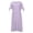 1_Purple, variant on Asxite Summer Dresses for Women Casual Solid V Neck Short Sleeve Button Breathable Midi Sundress