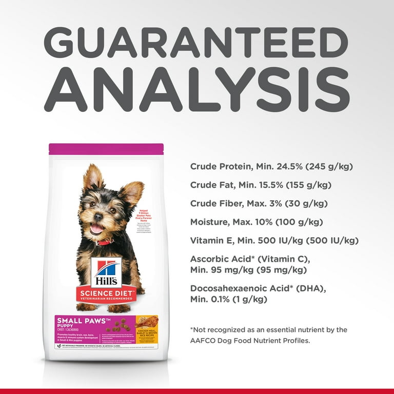 Hill s Science Diet Puppy Small Paws Chicken Meal Barley Brown Rice Recipe Dry Dog Food 4.5 lb bag
