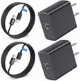 thumbnail image 1 of Chenchen 45W USB-C Super Fast Charger Android Phone Adapter for Samsung Galaxy S26/S26+/S26 Ultra/S25 Ultra/S25 Plus/S24+/A55/A36/A17/A16/A15/A14, GaN Type C Block Fast Charging with 2Pack 6.6FT Cable, 1 of 1