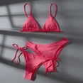 thumbnail image 4 of HAPIMO Women's Bikini Set For Beach Vacation And Pool Days Ideal For Summer Water Activities Comfortable For All Style Hot Pink XL, 4 of 5