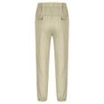 thumbnail image 5 of Caywon Boys' Dstring Elastic Waist Lightweight Cotton-Linen Jogger Pants with Side Pockets for Summer Outdoor School Play and Casual Everyday Wear, 5 of 8