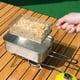 thumbnail image 4 of Filtro de agua para cesta de freír, cesta de freír portátil plegable especial de acero inoxidable para exteriores, filtro de pantalla para lonchera, pantalla de freír súper densa, cesta de cocina Lo M, 4 of 9