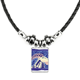 thumbnail image 1 of constelación de aries mexicon cultura grabado collar a mano colgante de cuerda de cuero Unbranded M, 1 of 3