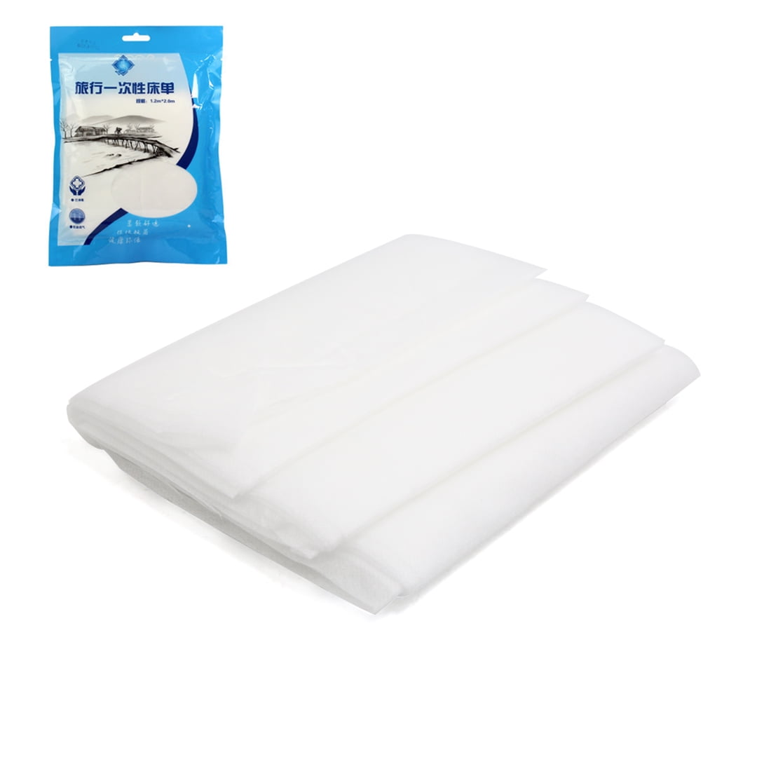 White Nonwoven Disposable Travel Hotel Bed Sheets Cover 70.9 inch x 78.7 inch Walmart Canada