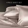 thumbnail image 2 of Martex Elegance 4-Piece Full Satin Sheet Set | Silky Smooth | Great for Hair & Skin | Rose Gold, 2 of 8