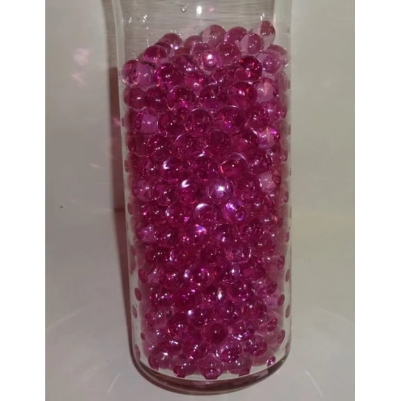 Raspberry Water Beads - Vase Fillers for Use with LED wedding party Water Submersible Lights , Tea Lights & Floating Candles