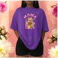 thumbnail image 3 of Playera Blusa Mujer Mama, Love You, XOXO, Be Mine Diseño Original con Frases y Bebida Estilo Cute Color Morado Talla Grande Marca Emil SaEs, 3 of 4