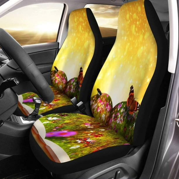 Zhanzzk Set Of 2 Car Seat Covers World Fairy Tales From Magic Book Fantasy Beauty Bokeh Universal Auto Front Seats Protector Fits For Suv Sedan Truck Com Car Suv Sedan Truck, Fairy Car Seat Covers
