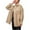 Khaki, variant on Fesfesfes Leather Jacket for Women Cool Faux Leather Jacket Long Sleeve Zipper Fitted Coat Fall Short Jacket Sale Items