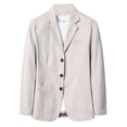 thumbnail image 1 of Traje de hombre de algodón de talla grande de primavera y otoño, traje casual para hombre, 1 of 6