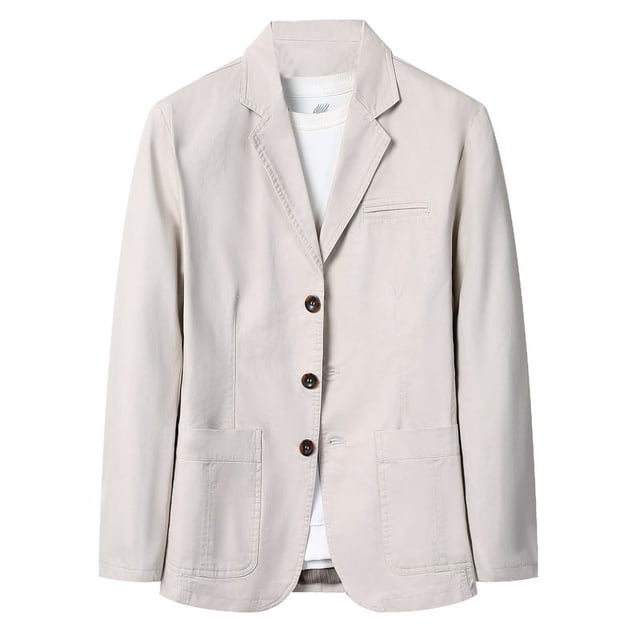 Traje de hombre de algodón de talla grande de primavera y otoño, traje casual para hombre