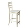 thumbnail image 4 of International Concepts 36" x 36" Square Top Pedestal Table With 4 Counter Height Stools (Set of 5) - Unfinished, 4 of 4