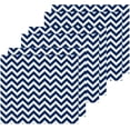 thumbnail image 3 of SKYSONIC Navy Blue Chevron Washcloths, 2 PCS 12 X 12 Inches Cotton Wash Cloths, Highly Absorbent and Soft Face Towels for Bathroom,Gym,Hotel and Spa, 3 of 7
