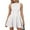 White, variant on CIENVNSTG Short Sleeve Mini Dress for Women 2025 Fall Crewneck Knit Pleated A Line Soft Casual Short Party Dresses White S