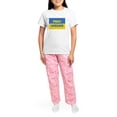 thumbnail image 4 of CafePress - Pray For Ukraine Pajamas - Women's Short Sleeve Print T-Shirt and Pants Light Cotton Pajama Set, 4 of 7