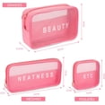 thumbnail image 2 of Bolsa de Tocr, 3PCS Bolsa Transparente Viaje Transpirable y Ligero, Bolsa de Maquillaje Portátiles de Gran Capacidad, Bolsa de Tocr de Viaje Multifuncionales con Cremallera Mujeres y Hombres, 2 of 4
