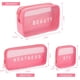 thumbnail image 2 of Bolsa de Tocr, 3PCS Bolsa Transparente Viaje Transpirable y Ligero, Bolsa de Maquillaje Portátiles de Gran Capacidad, Bolsa de Tocr de Viaje Multifuncionales con Cremallera Mujeres y Hombres, 2 of 4