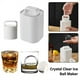 thumbnail image 3 of ckepdyeh Molde para hacer hielo transparente con forma de bola para whisky, redondo, sin burbujas, cuadrado, 3D, para caja de hielo, 3 of 8