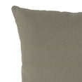 thumbnail image 4 of Jordan Manufacturing Sunbrella 18" x 18" Canvas Taupe Solid Square Outdoor Throw Pillow (2 Pack), 4 of 8