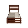 thumbnail image 4 of AFI Oxford Twin XL Wood Platform Bed with Headboard, Footboard & Storage Drawers, Walnut, 4 of 7