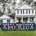 thumbnail image 3 of cpengpj 4th of July Banner Decorations Independence Day Yard Sign Patriotic Hanging Decor US Party Supplies for Indoor Outdoor Fence Garage Balcony Garden House Room (118x19.7in), 3 of 9