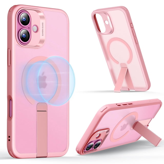 Funda de teléfono ESR Boost Series con soporte para iPhone 16 MagSafe Pink