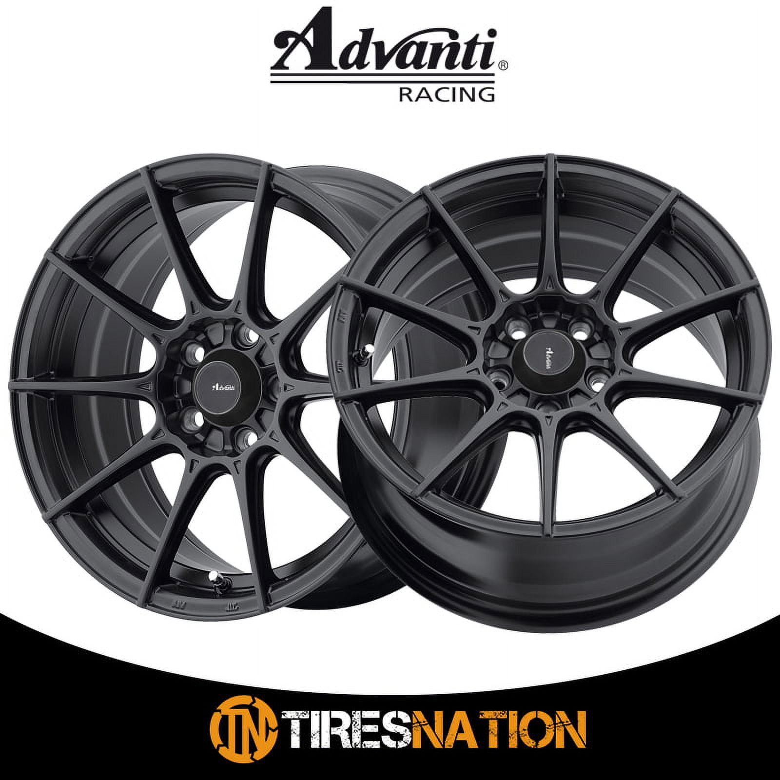 17x9 Advanti Racing 79B Storm S1 Matte Black Wheel 5x112 (30mm