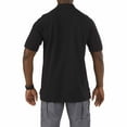 thumbnail image 2 of 5.11 Work Gear Men's Professional Short Sleeve Polo Shirt, Cotton Fabric, Wrinkle-Resistant, Black, X-Large, Style 41060, 2 of 3