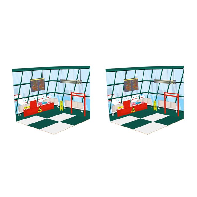 relayinert 112 Scale Backdrop Layout Storage Background for Action Figures Durable and Practical Style B 2PCS