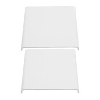 LEORX 2Pcs White Adhesive Corner Shelf for Wall Storage and Device Mounting