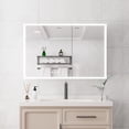 thumbnail image 6 of 36×24 Inch Double Door LED Bathroom Medicine Cabinet with Lights, Defogger, Dimmer / Time & Temp Display, Brightness & Color Memory Function, 6 of 6
