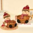 thumbnail image 7 of ACDANC 2026 New Christmas Gift Candy Basket Merry Christmas Decoration for Navidad Xmas Snowman Snack Candy Storage Baskets New Year Decor New Year Gift Basket, 7 of 7