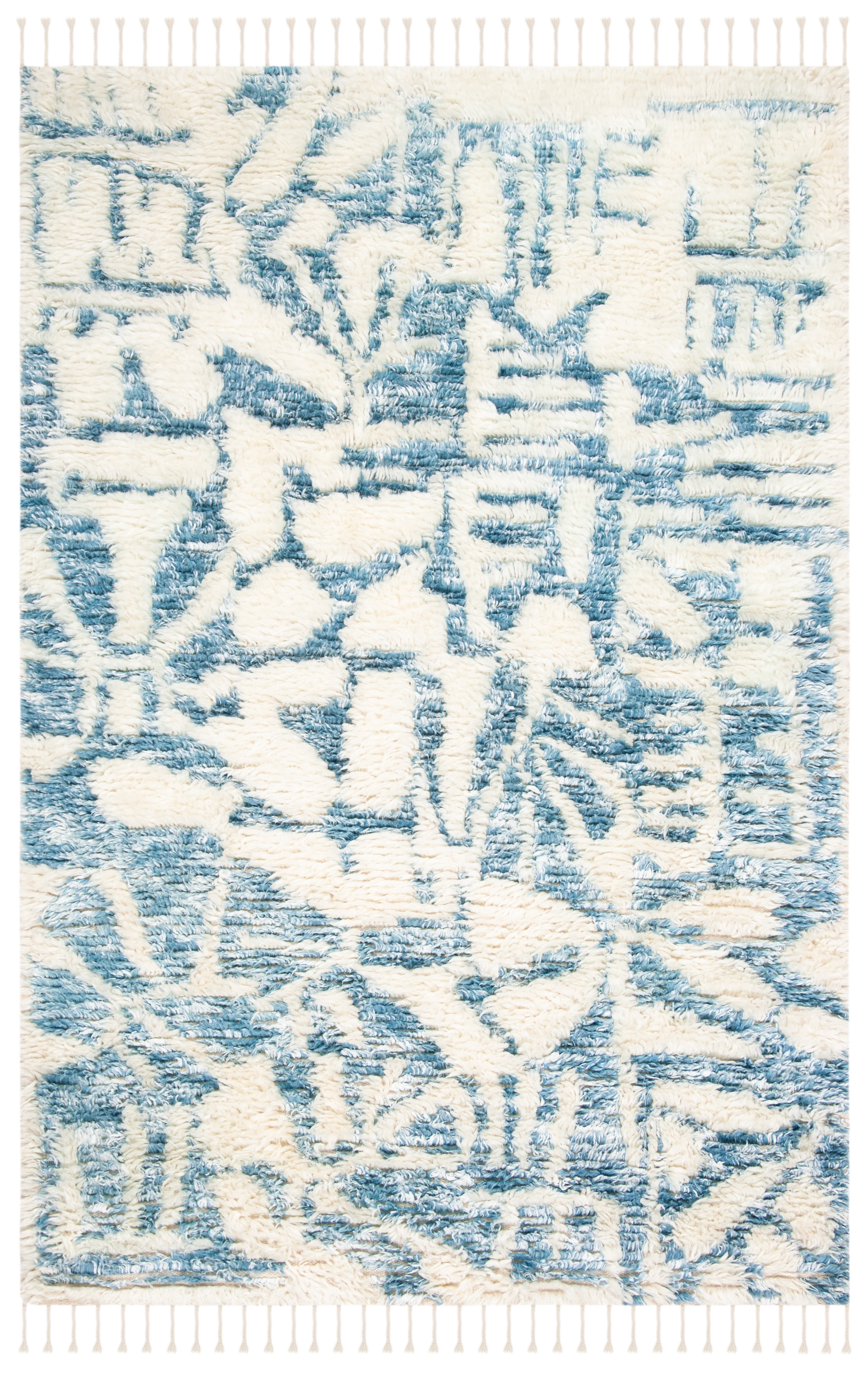 Safavieh Manhattan Eamon Abstract Area Rug, Ivory/Blue, 8' x 10'