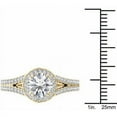 thumbnail image 4 of 1-1/2 Carat T.W. Diamond Single Halo Engagement Ring in 14kt Yellow Gold, 4 of 5