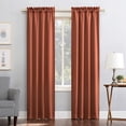 thumbnail image 1 of AIR-Easton Energy Saving Blackout Rod Pocket Curtain Panel, 40" x 63", Terracotta,One Panel, 1 of 4