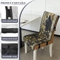 thumbnail image 5 of TSOVTHRID Bear Camo Hunting Print Quilted Dining Chair Seat Covers Comfy Washable Chair Slipcovers Universal Fit Anti-Slip Seat Cushion Covers with Elastic Band, Set of 1, 5 of 7